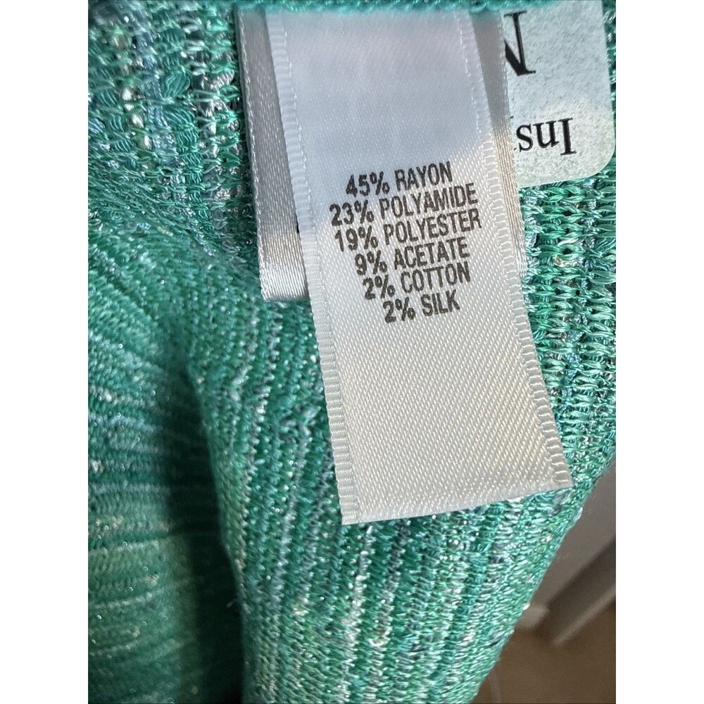 St. John Suit Set Green Tweed Blazer Sz 12 and Skirt Sz 10 Quiet Luxury Dog Show - Picture 10 of 16